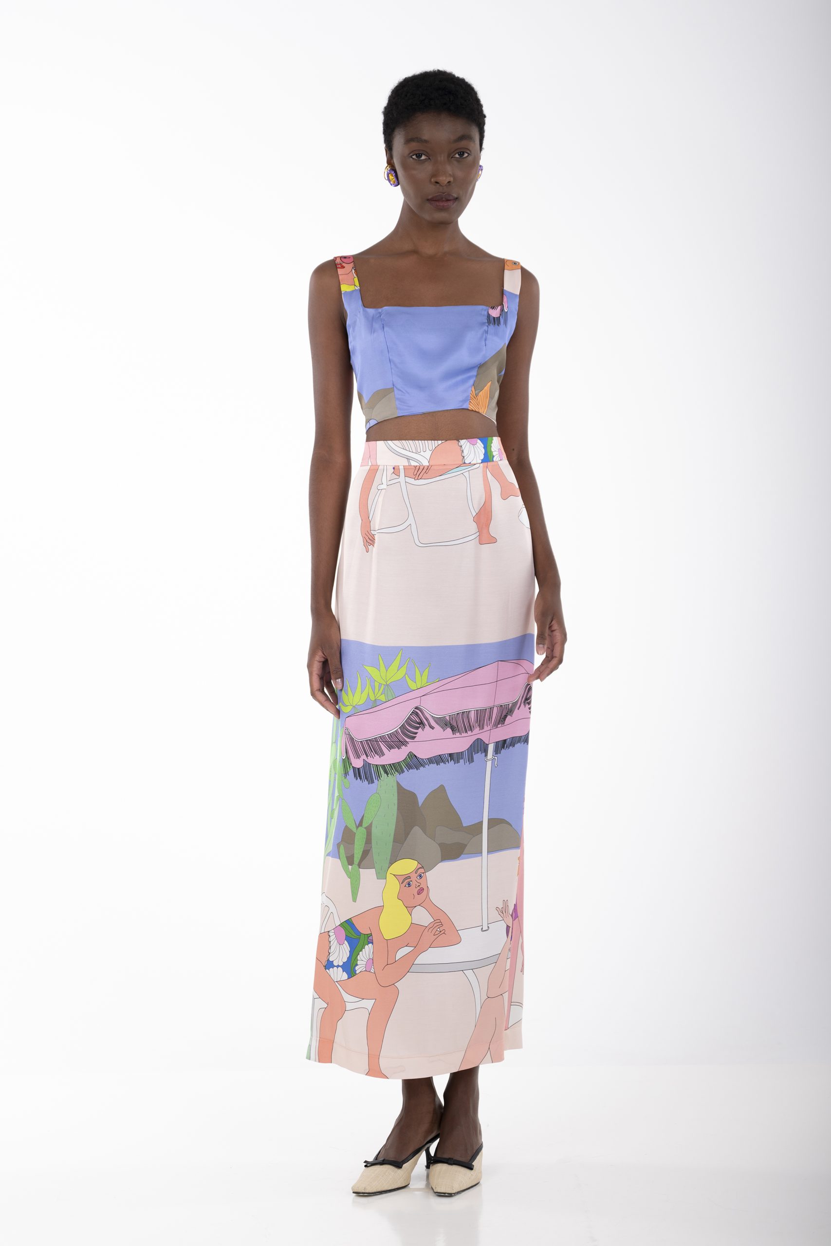 Beach nude long skirt a copy