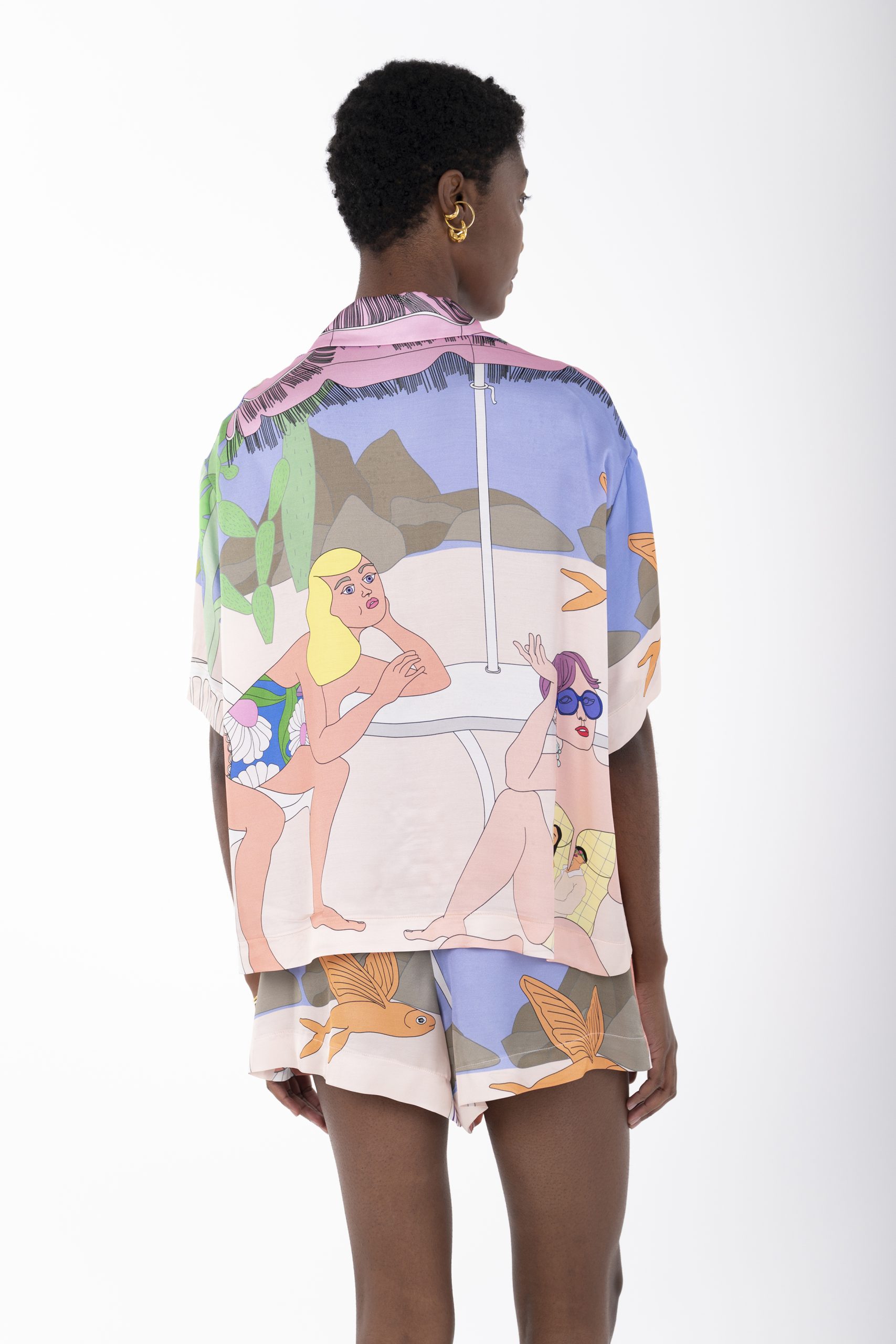Beach nude polo shirt c