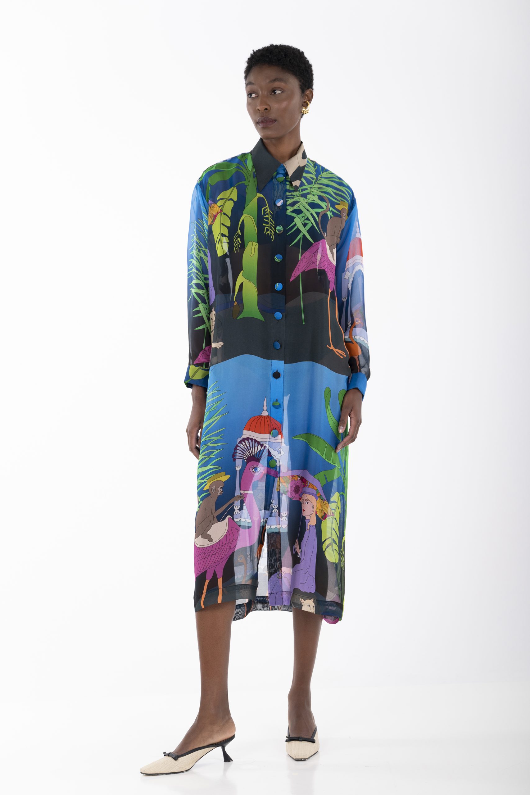 The lady shirt dress a