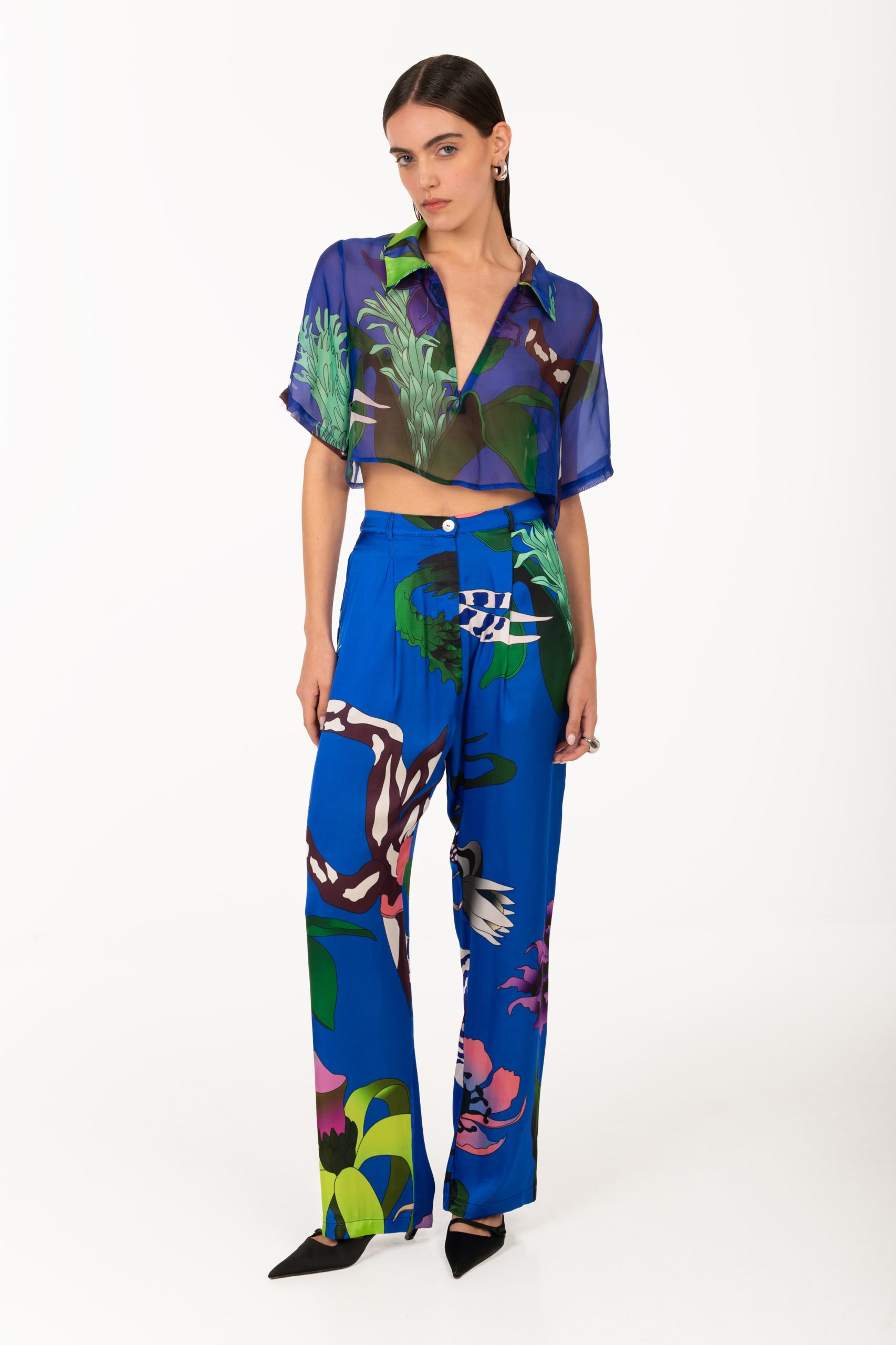 Lily purple Trousers visc b