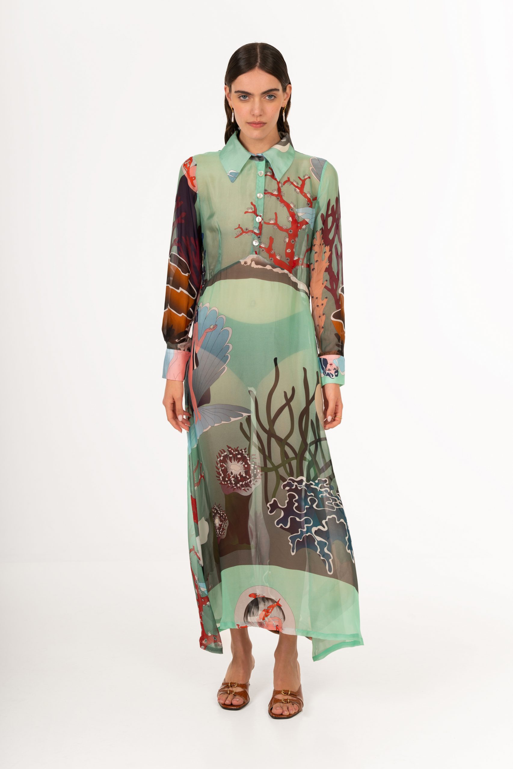 Urban Seased mint Shemisier dress a